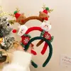 Diadema Linda de Peluche con Cabeza de Alce para Mujer Disfraz de Navidad Diadema Alta con Cráneo y Astas Hombre de Jengibre Otoño e Invierno Pinza para Lavarse la Cara