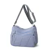 Nova Bolsa Feminina Estilo Simples Multicamadas Leve Bolsa Transversal Bolsa de Ombro Único Feminina Versátil Bolsa para Mãe Bolsa Quadrada Pequena com Múltiplos Bolsos