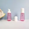 Frasco PET cônico translúcido para mousse e espuma, com fundo arredondado, 60ml, frasco dosador para espuma de limpeza facial