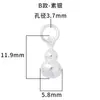 Nuevo Colgante Sólido de Calabaza Pequeña Plata de Ley S925 Colgante de Calabaza Mate Viejo Pulsera de Cuerda Manual DIY Accesorios de Plata