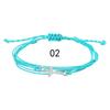 Pulseira Trançada de Cera Nova Europeia e Americana Impermeável Cera Masculina e Feminina Corda de Mão da Amizade Pulseira de Casal para Praia Surfe