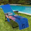 Funda para silla de playa transfronteriza bolsa para silla de playa de microfibra impresión digital 3D serie delfín