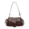 Bolsa de mão retrô cor marrom Melard para mulheres, novo estilo 2026, bolsa de ombro para o dia a dia, bolsa de axila, bolsa transversal, bolsa Boston de nicho