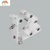 Os acessórios para toldo retrátil incluem suporte central, rodas, placas de aço, suportes de parede resistentes ao vento, suporte central do toldo e peças de fixação.