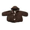 Chaqueta con Capucha de Forro Polar de Dibujos Animados para Niñas Otoño Invierno 2026 Nuevo Conjunto Moderno de Moda Infantil Ropa Cálida de Invierno Chaqueta de Algodón