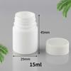 Garrafa Plástica Branca Personalizada Pe5Ml15Ml60Ml100Ml para Comprimidos Sólidos Orais Garrafa Plástica para Cápsulas de Cálcio