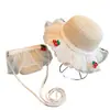 Chapéu de Palha Infantil Novo Estilo para Meninas, Chapéu de Sol para Bebês, Chapéu Legal, Chapéu com Proteção Solar, Chapéu de Praia de Verão para Meninas