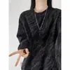 Moletom redondo tie-dye para homens, nova coleção outono 2026, estiloso e descolado, tendência retro americana, plus size, top casual de corte amplo