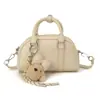 Bolso Retro Simple Yuezi para Mujer 2026 Nuevo Diseño Bolso de Mano Bolso Bowling Bolso de Hombro Versátil con Estilo Bolso Cruzado