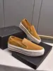 Novos Sapatos Casuais Masculinos P's em Couro Genuíno, Bico Redondo, Cano Baixo, Mocassins Respiráveis, Couro Bovino de Primeira Camada, Slip-On, Versátil para Negócios