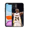 Funda para iPhone 16 Kobe Bryant para NBA Mamba Kobe Marca de Moda Europea y Americana Funda para Teléfono para Hombre