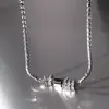 Collar Minimalista Circular con Perlas y Pedrería para Hombres y Mujeres, Diseño de Nicho, Moderno y Único, Cadena Clavicular Choker Hip-Hop de Lujo Ligero