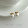 Agulha de prata S999, brincos de pérola minimalistas, adequados para o uso diário, com um toque de luxo e sofisticação, nova coleção de 2026, um design de brinco popular e versátil