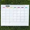 Planejador magnético transfronteiriço, calendário magnético, quadro de avisos magnético, adesivo de geladeira escrevível, adesivo de notas apagável