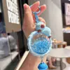 Botella de Arena Movediza Creativa Campanilla de Viento Llavero de Capibara Bolsa de Aceite Colgante de Coche Agarrador Regalo Pequeños Accesorios