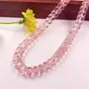 Contas de Vidro Cristal Colorido de Alta Transparência 8MM Rodela Multifacetada Contas em Fio para Pulseira Colar DIY Feito à Mão Acessórios de Joia