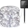 Luzes de Fio de Cobre Solar Transfronteiriças, Luzes de Atmosfera para Decoração de Pátio, Luzes de Fio de Cobre LED à Prova d'Água para Exterior Atacado