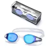 Gafas de natación para adultos transfronterizas, marco pequeño moderno, silicona impermeable, gafas de natación para mujer, de competición profesionales, alta definición, impermeables y antivaho