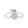 Moda Europea y Americana Collar Cuadrado de Plata de Ley 925 Femenino Circonita Lujo Ligero Joyería Transfronteriza Collar de Plata Transfronterizo
