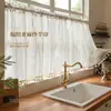 Temu suministro directo transfronterizo desde el fabricante: Cortinas de lino de gasa vertical estilo japonés, translúcidas pero no transparentes
