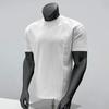 Nuevo Producto de Verano Camiseta Deportiva Básica Simple de Manga Corta Camiseta Casual Retro Americana de Manga Tres Cuartos con Puño