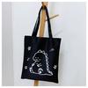 Moda de celebridade da internet bolsa de mão de grande capacidade bolsa para carregar livros estudante lona feminina bolsa de tutorial bolsa de ombro bolsa de lona