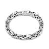 Acero de titanio europeo y americano personalidad dulce estilo fresco cadena cuadrada atmósfera de moda multicapa acero inoxidable metal moderno accesorios de pulsera para hombre