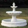 Fonte de água corrente estilo europeu, pátio externo jardim, lago de peixes, elemento aquático, decoração de paisagem, ornamento de casamento, poço dos desejos