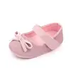Sapatos de princesa novos com laço de glitter para primavera e verão, sola de borracha, sapatos para bebê menina e criança pequena, sapatos de bebê atacado, total 2572