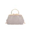 Bolsa de pelúcia com lantejoulas para outono e inverno 2024 nova moda bolsa transversal com corrente de ombro doce bolsa portátil tipo concha