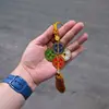 Nuevo Colgante de los Cinco Caminos del Dios de la Riqueza Regalo para Coche para Atraer Riqueza y Tesoros Ojo del Dios de la Riqueza Monedas de Cobre Coloridas Dinero de los Cinco Emperadores Colgante Decorativo