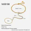 Pulsera de Cadena de Tenis de Acero Inoxidable Resistente al Agua con Zirconia de Estrella de Cinco Puntas Chapada en Oro de 18 Quilates Transfronteriza Europea y Americana
