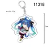 Llavero de Dibujo Animado de Merchandising del Juego Uma Musume, Llavero Colgante de Estudiante Acrílico Lindo Versión Q 2D