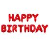 16 polegadas versão americana corpo fino Inglês ANIVERSÁRIO carta de alumínio filme balão FELIZ ANIVERSÁRIO ANIVERSÁRIO decoração terno