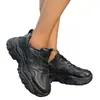 Venta Caliente Zapatos de Papá Mujer 2026 Nuevo Primavera Otoño Transpirables Aumentan la Altura Negros Hacen que los Pies se Vean Más Pequeños Persona Baja Plataforma de Comercio Exterior Suela Gruesa Zapatos Deportivos
