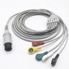 Monitor compatível Mindray PM70009000/MEC1000 Jinkewei Buckle ECG Lead Line 6 pinos 3 derivações