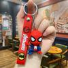 Llavero creativo de Spider-Man de la serie Marvel, bonito muñeco de anime, bolso, llave de coche, colgante, regalo