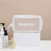 Bolsa de Cosméticos Impermeable de PVC, Bolsa de Almacenamiento de Cosméticos de Gran Capacidad, Bolsa de Tocador Transparente Portátil Simple para Viajes Fábrica
