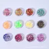 Yunmoonaidiy Hecho a Mano Material de Cáñamo Pegamento de Cristal Polvo Fino Brillo Mezclado Brillo Láser Brillo Hexagonal