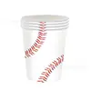 Nuevos Banderines de Panal con Temática de Béisbol Bandeja de Papel Espiral Traje de Servilletas de Papel Decoración Fiesta Fiesta Deportiva Suministros para Arreglo