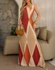 Vestido casual de moda Amazon transfronterizo 2025 con estampado para mujer