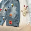 Pantalones vaqueros para niña Tongxingyuan, nueva moda de otoño, pantalones curvados infantiles de moda, pantalones de primavera y otoño para bebés niñas