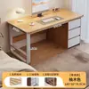 Mesa de escritorio para computadora, escritorio de estudio, escritorio minimalista para escribir, mesa de estudio, escritorio para escribir con cajones, banco de trabajo para el hogar