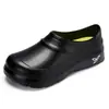 Zapatos de Chef para Hombre, Antideslizantes, Impermeables, Negros, Talla Grande, Zapatos de Trabajo para Cocina, de Suela Gruesa, Cómodos, Zuecos de Trabajo para Mujer