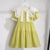 Vestido de Princesa para Niña Verano 2026 Nuevo Elegante Moderno Celebridad de Internet Transpirable Delgado Vestido Infantil