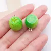 Accesorios de Frutas de Simulación de Resina Limón Tridimensional Uvas Fresas Manzanas Accesorios para Joyería Colgantes para Manualidades Collares Colgantes