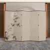 Nueva mampara de estilo chino para sala de estar, plegable, móvil, para oficina, hotel, club, salón de té, decoración de vestíbulo