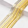 Nova corrente de cristal retangular de zircão densa imitação de garra de zircônio cadeia de diamante DIY pulseira colar acessórios de jóias acessórios de vestuário
