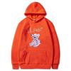 Moda Europeia e Americana novo suéter com capuz de urso street lil Peep com forro de fleece suéter de inverno para casal