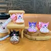 Llavero de Donut Kuromi Electroplateado Lindo Colgante para Bolso Muñeca Llavero Colgante Máquina de Bolas Regalo Pequeño